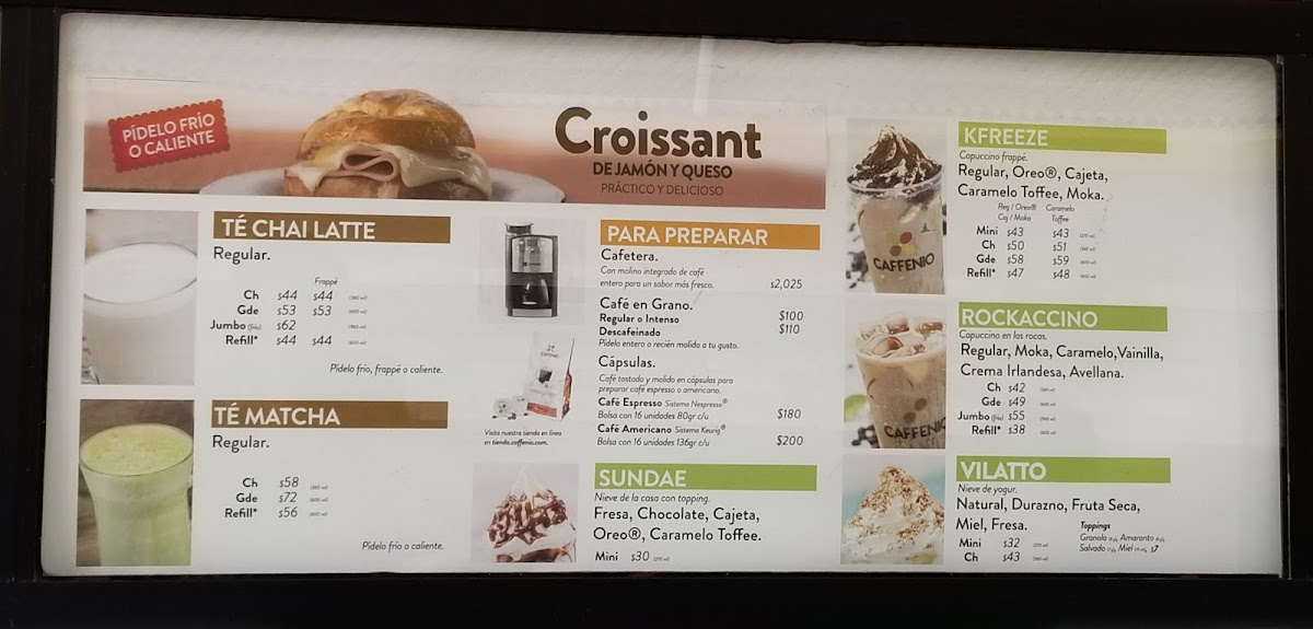 Caffenio Teran Menu - Image 2